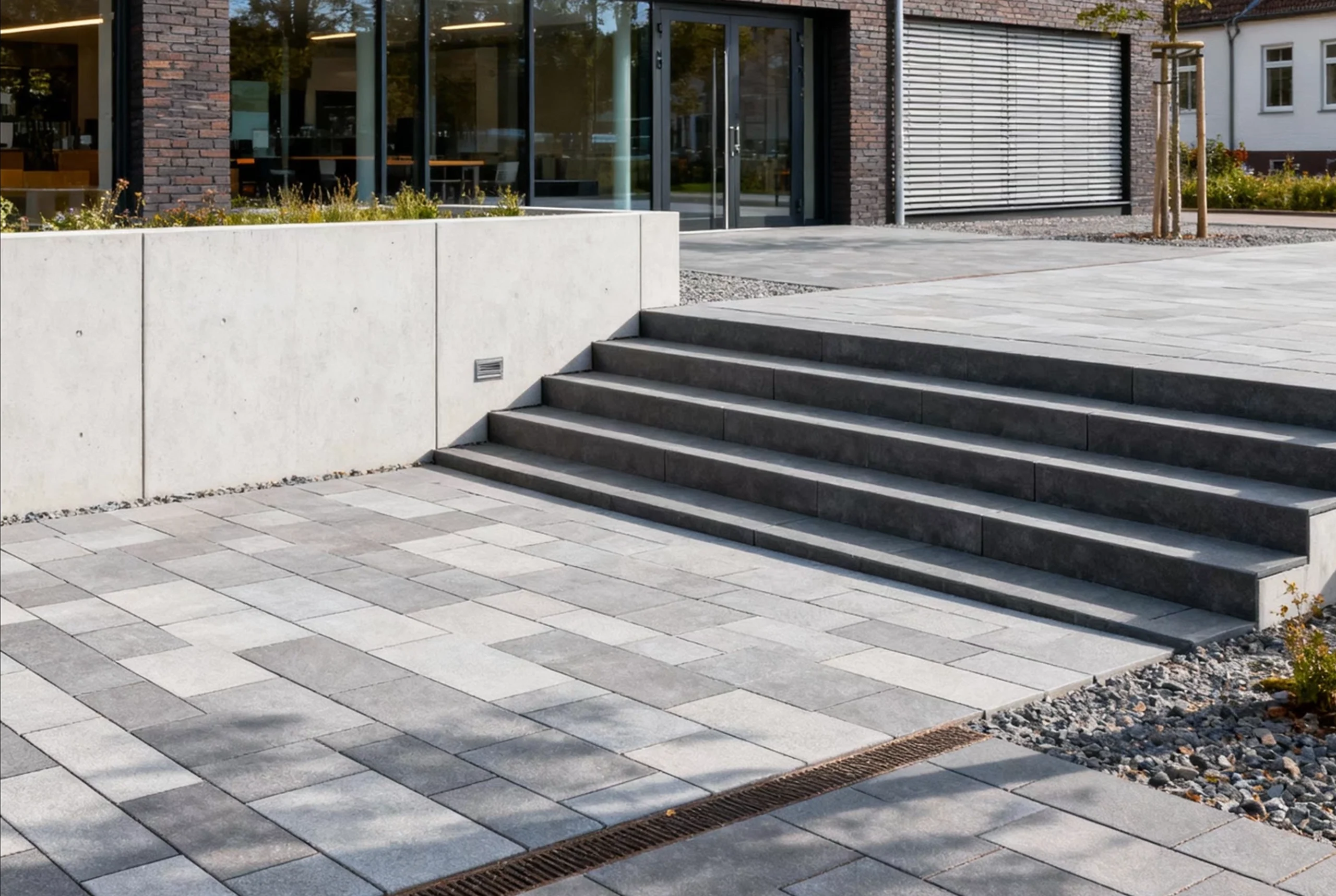 Gestaltung von Außenanlagen und Zufahrten in Blomberg – Gent Tiefbau